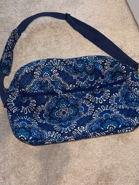 Vera Bradley Blue Tapestry Small Weekend Duffel Bag